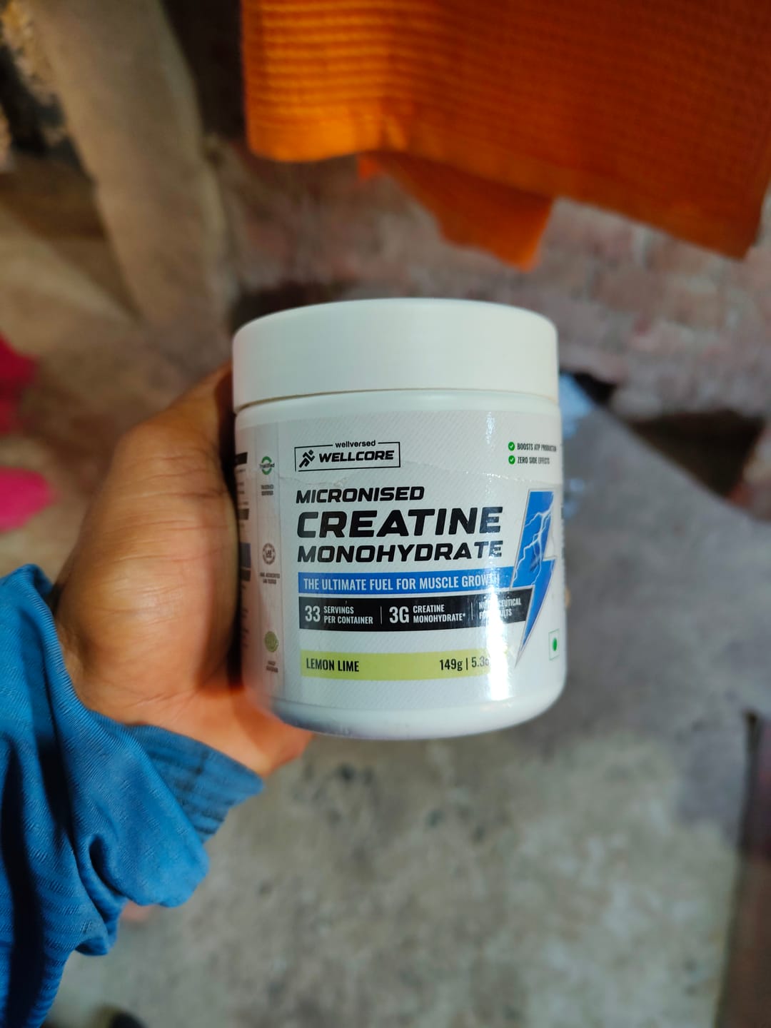 Customer photo review of Wellcore - Pure Micronised Creatine Monohydrate | Lemon Lime (149g, 33 servings)