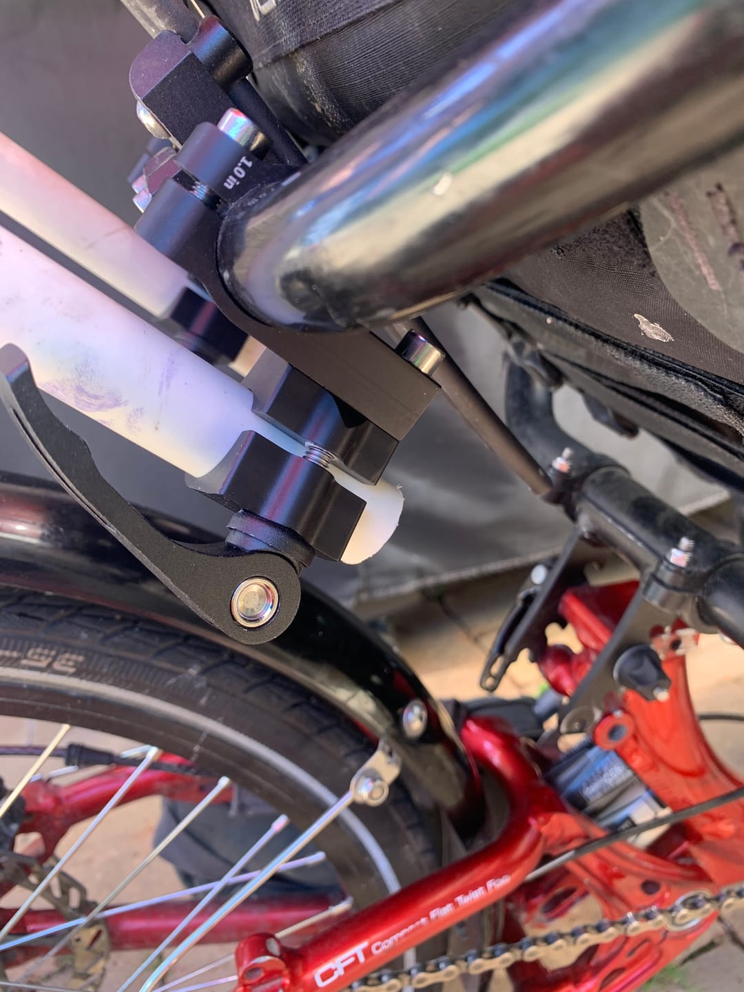 Customer photo review of Catrike Rear Rack (Reversible)