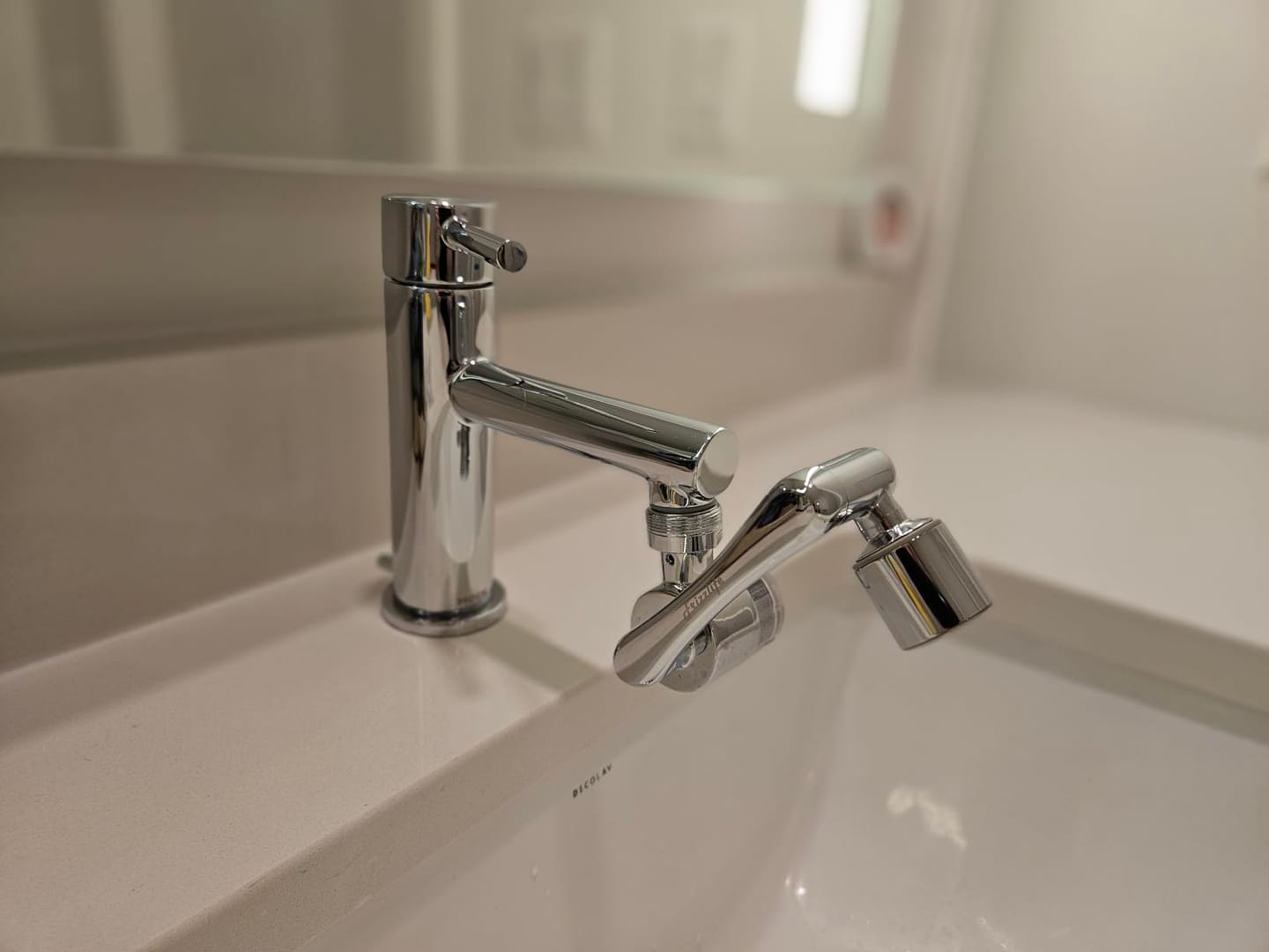 Customer photo review of Frizzlife 1080° Rotating Faucet Extender with Filter, FF1080