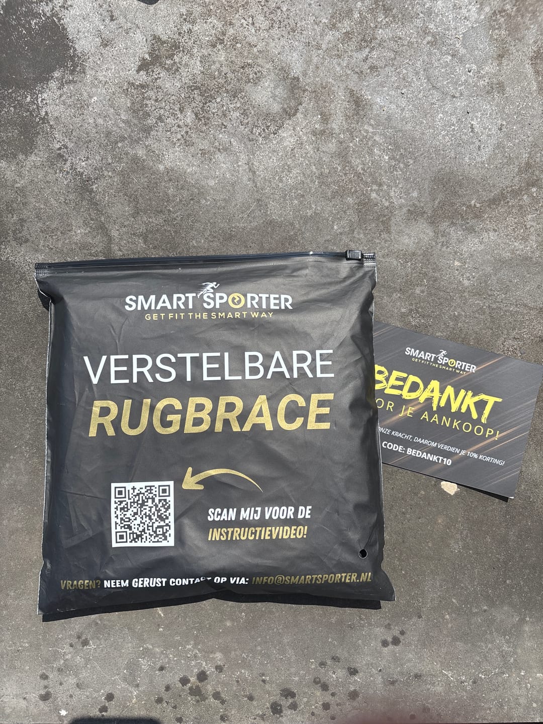 Customer photo review of Verstelbare Rugbrace - Rughouding Ondersteuner