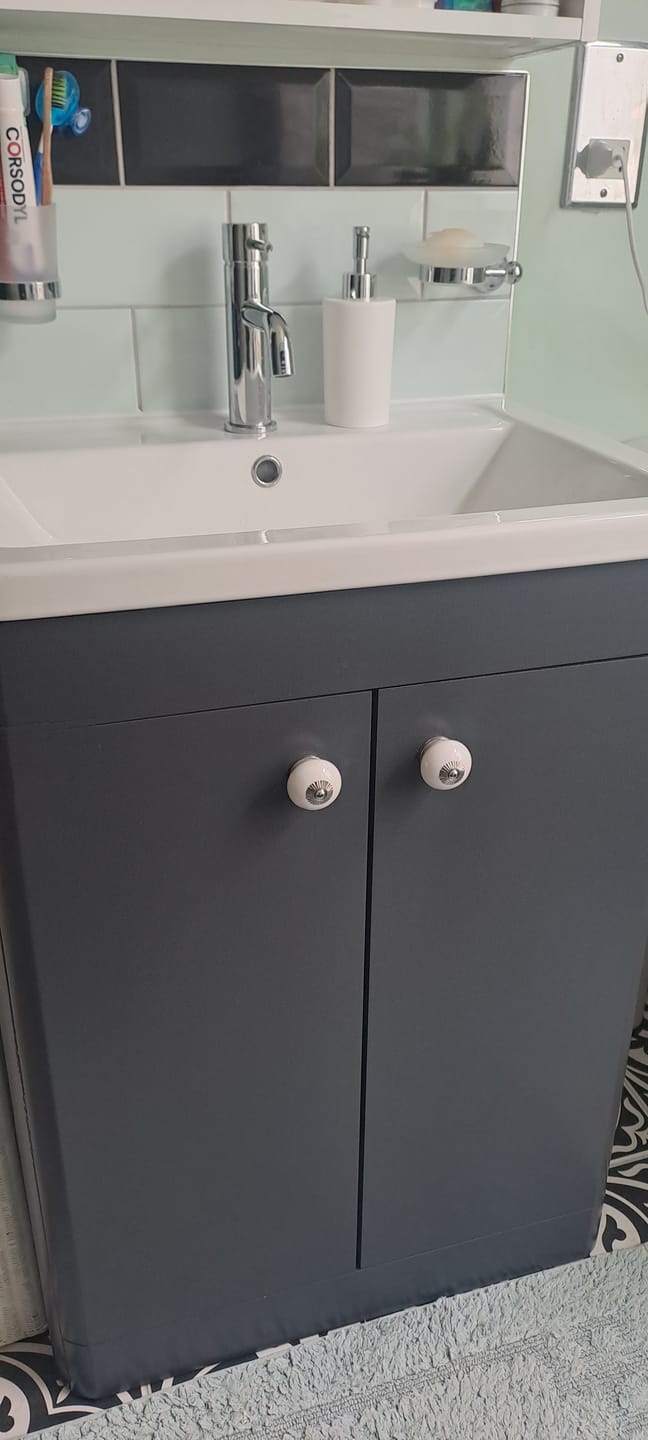 Customer photo review of Round Ceramic Knob White 40mm