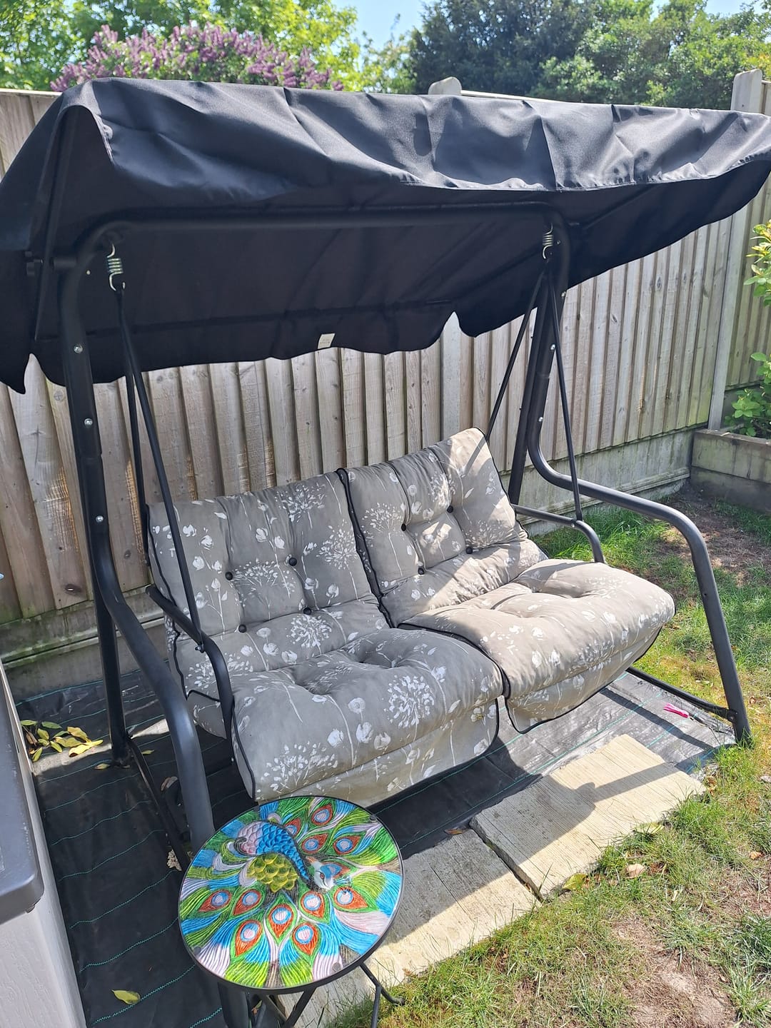 Customer photo review of Vienna 2 Seater Hammock Replacement Canopy - Textilene Fabric