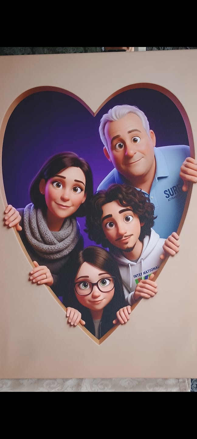 Customer photo review of Personalisierte Leinwand - Animiertes Herz