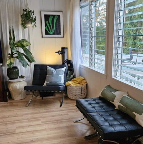 Customer photo review of Stacked Leaf Pillow Cover