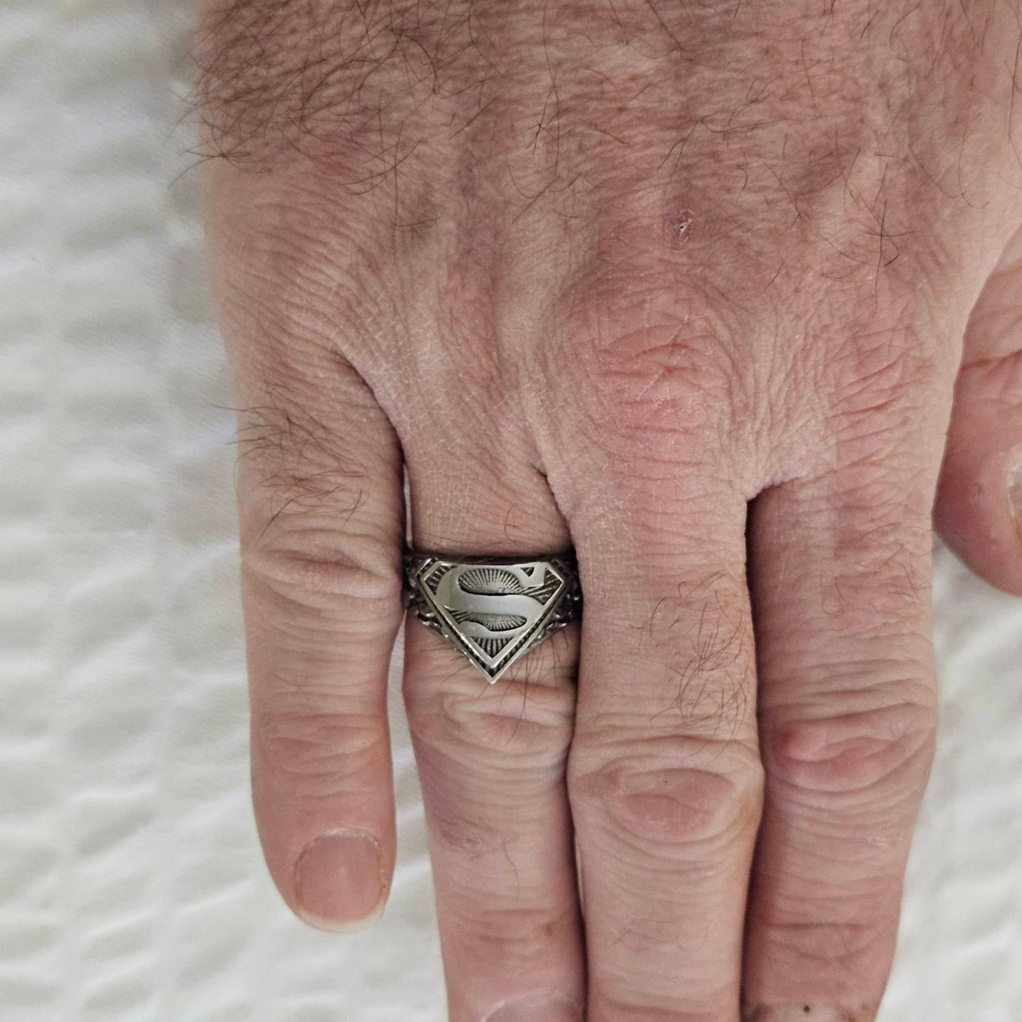 Customer photo review of Superman Ring