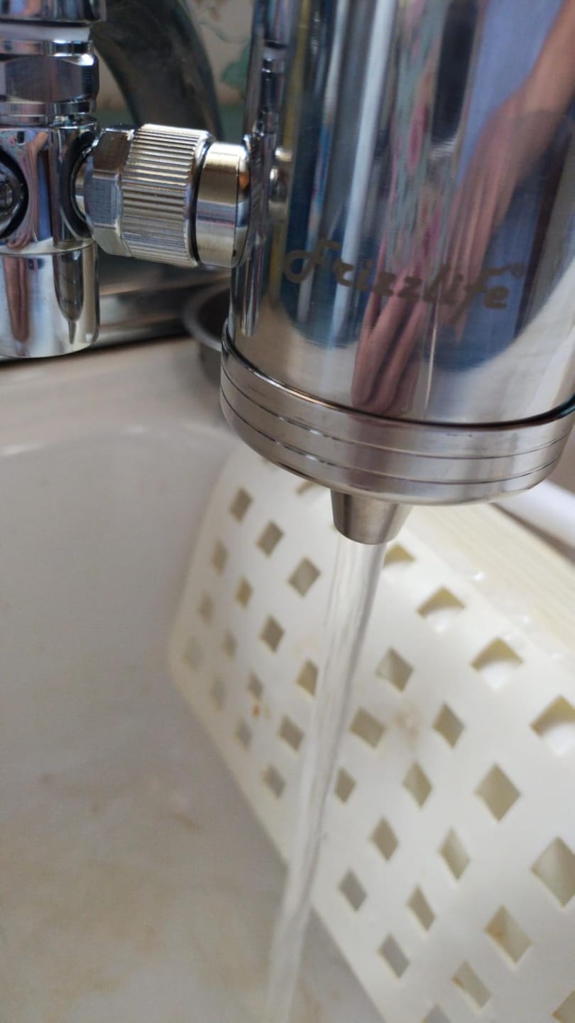 Customer photo review of Frizzlife 360° Rotating Faucet Water Filter, FS99