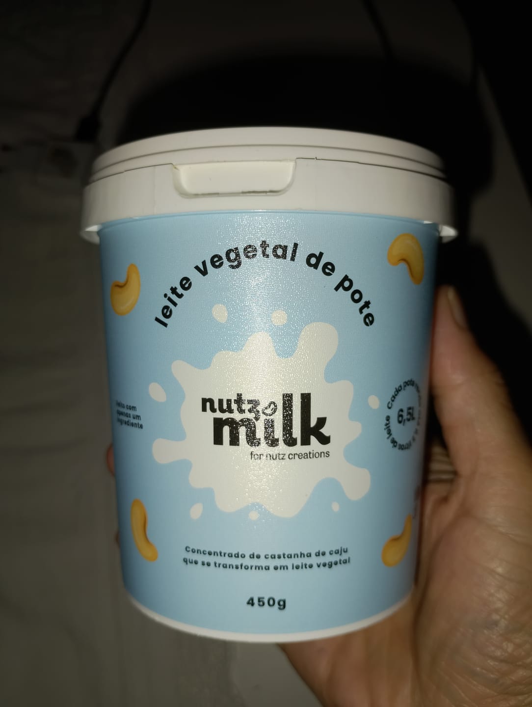 Customer photo review of Kit 3 Unidades: Leite Vegetal NutzMilk  19,5L - Concentrado de Castanha de Caju