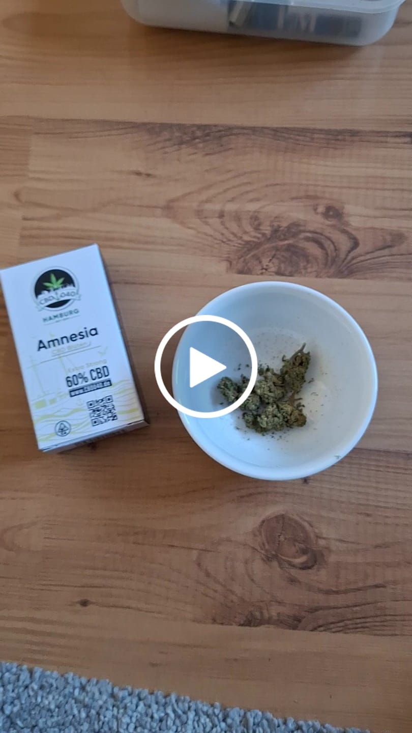 Customer video review of Amnesia Haze Extra Strong 60% - CBD Blüten - Indoor - Unsere stärkste CBD Sorte