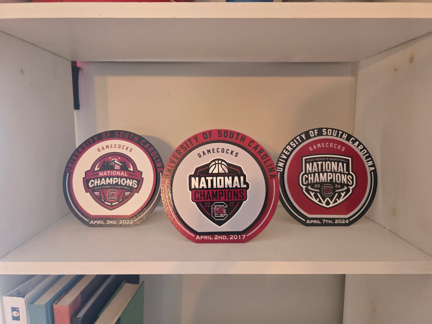 Customer photo review of South Carolina Gamecocks 2017 National Champions "Double Play" On the Shelf or on the Wall Art