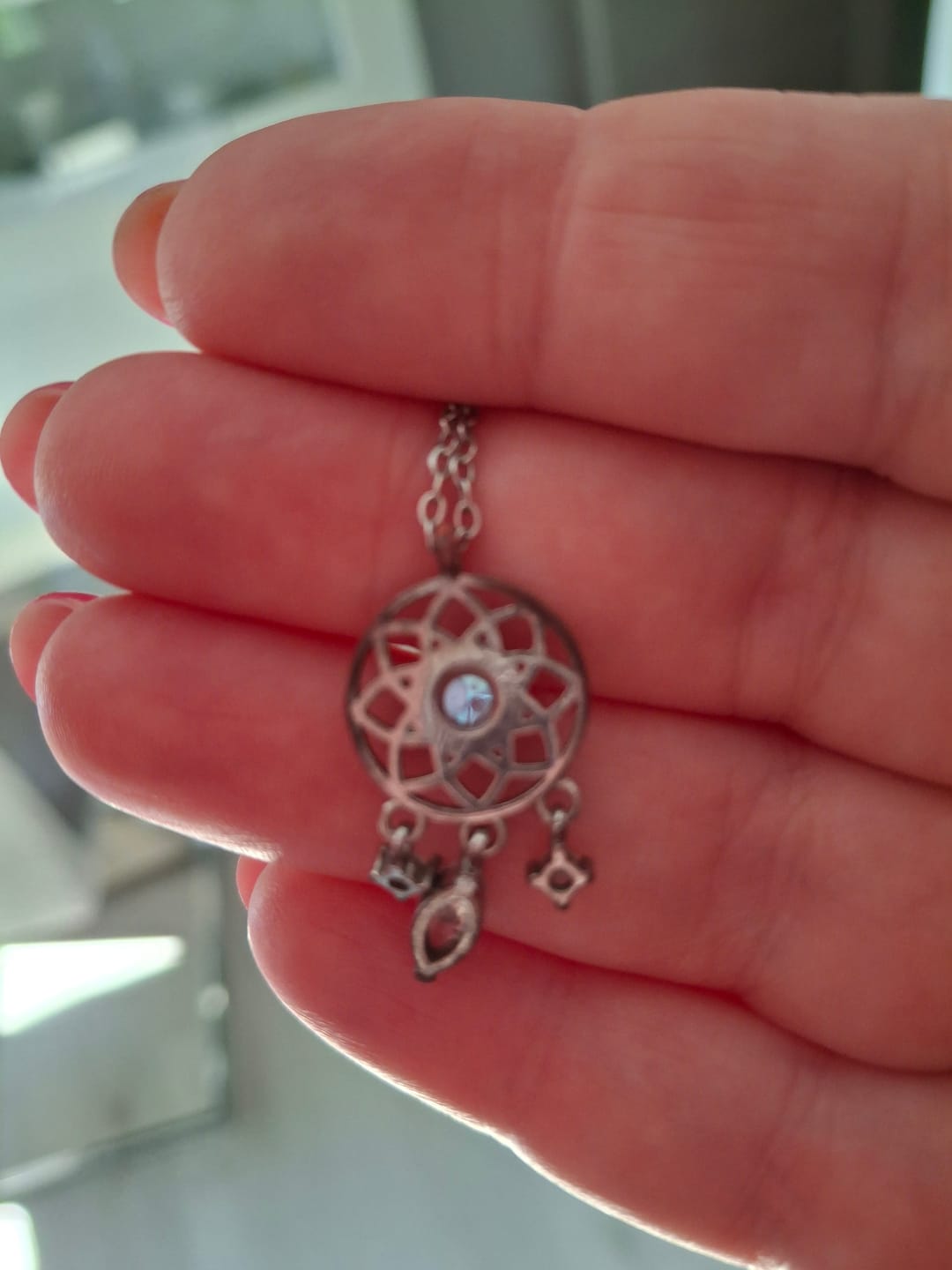 Customer photo review of Mondstein Halskette - Traumfänger