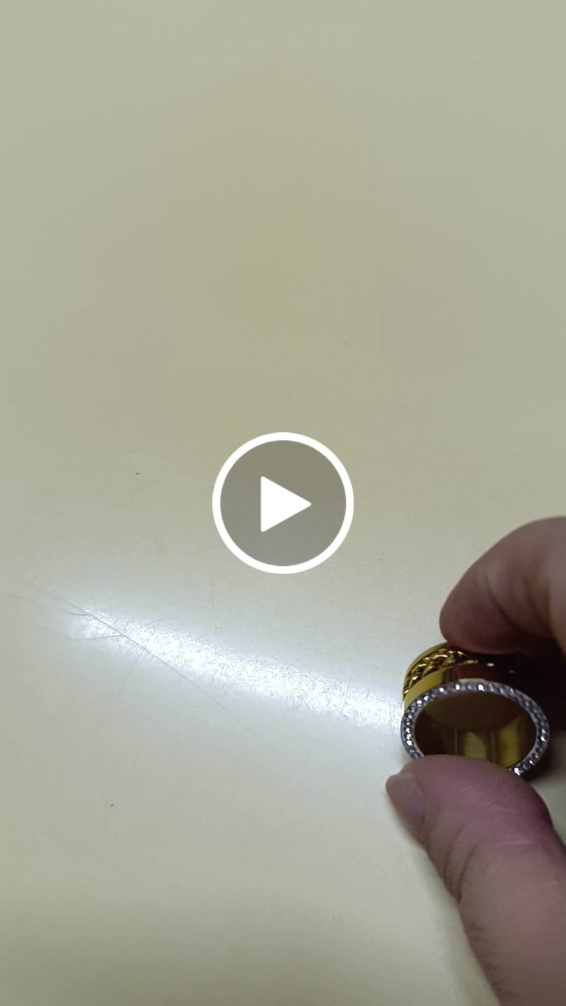 Customer video review of Anel Elos Zircônia Banhado em Ouro 18K