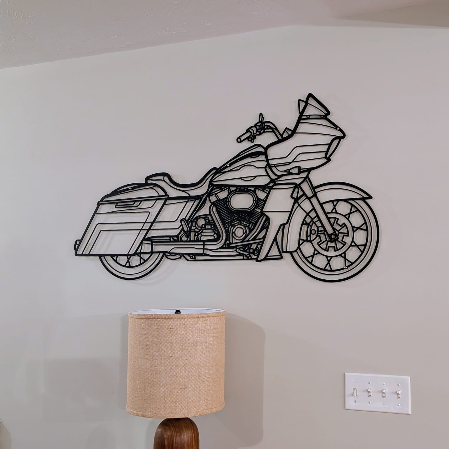 Customer photo review of Road Glide Special 2022  Silhouette Metal Wall Art