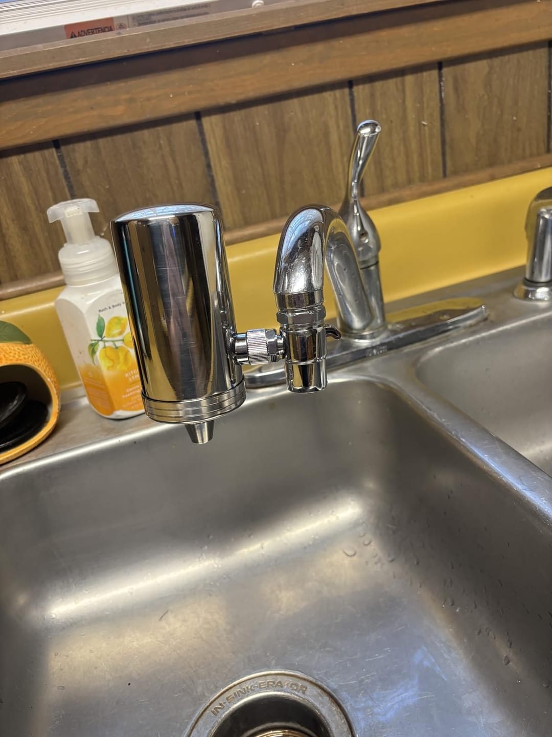 Customer photo review of Frizzlife 360° Rotating Faucet Water Filter, FS99