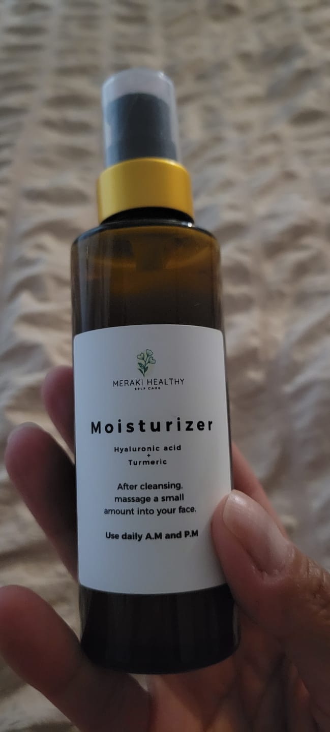 Customer photo review of Hyaluronic Acid + Turmeric Moisturizer | Daily Hydrating Face Cream
