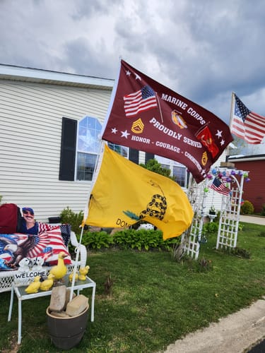 Customer photo review of United States Marine Corps Proudly Served Flag