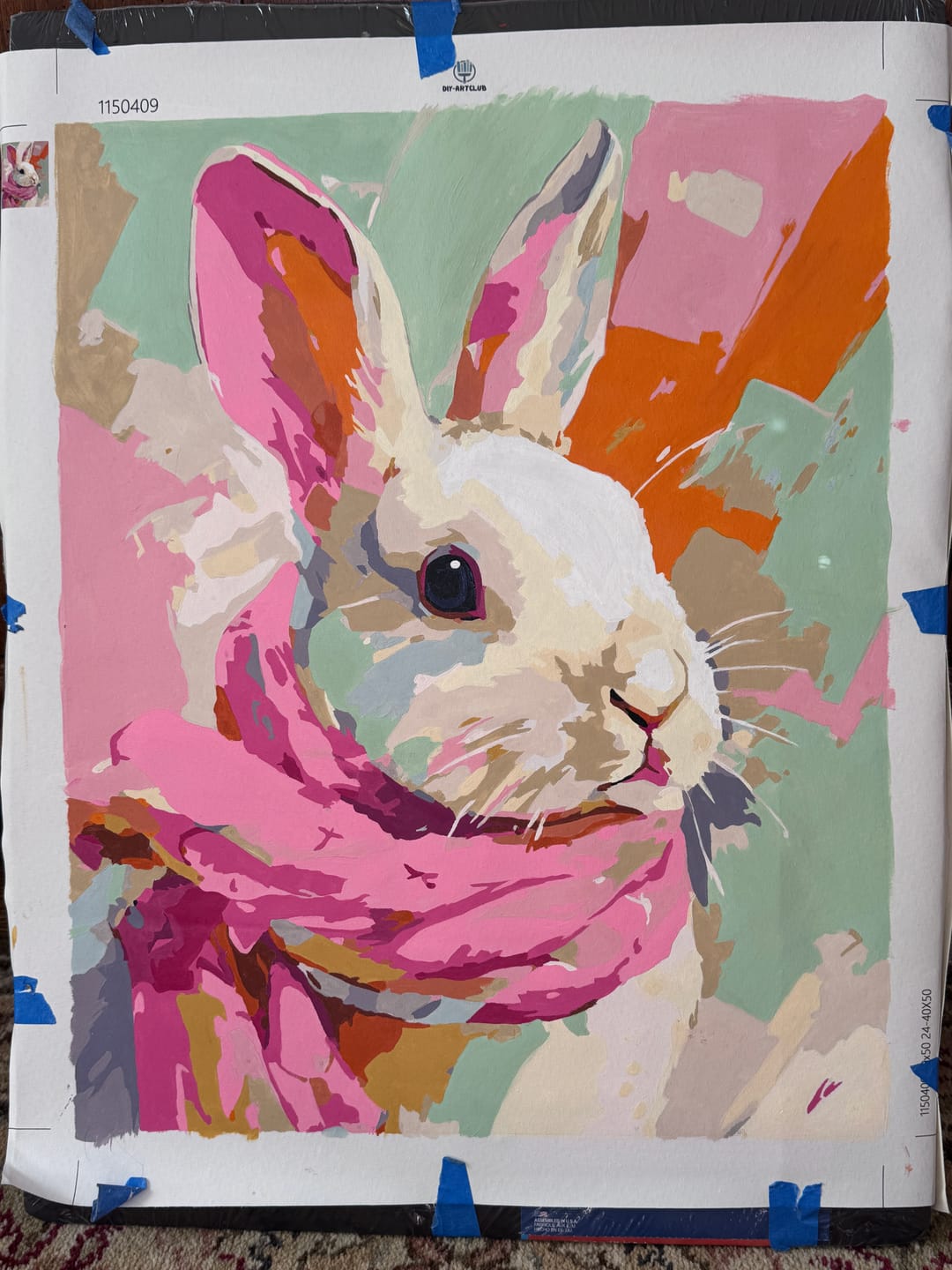 Customer photo review of Pastel bunny | Paint by Number