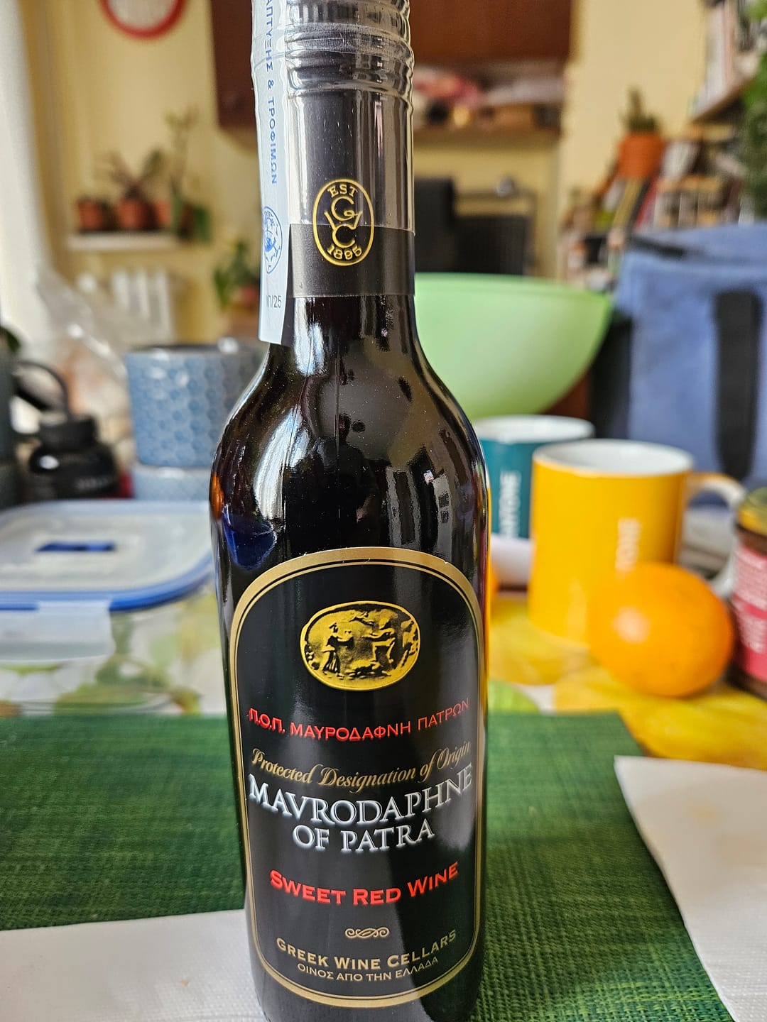 Customer photo review of Sweet red Mavrodaphne - 375ml