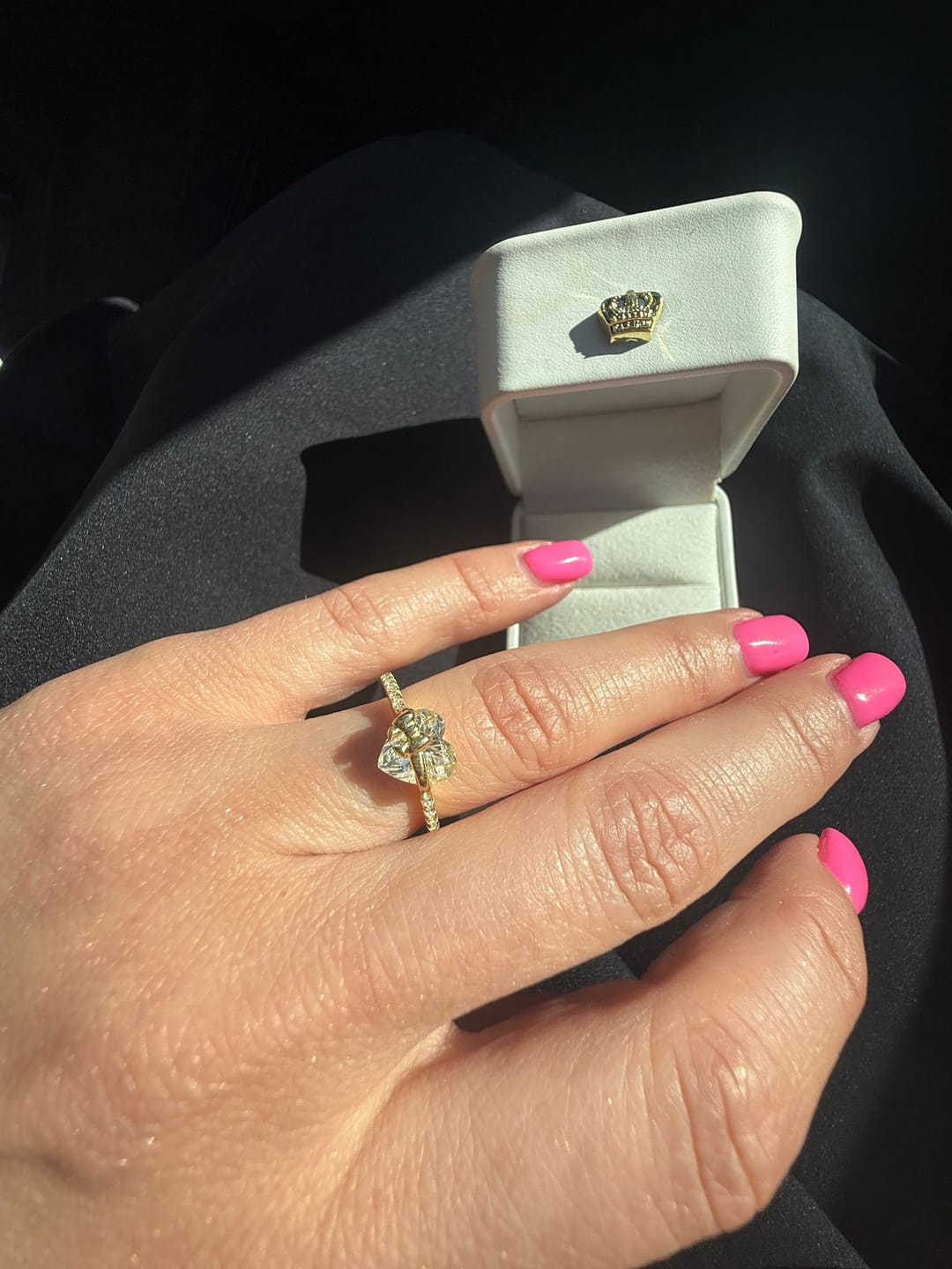 Customer photo review of Princess Heart Bow Ring | Limited Edition