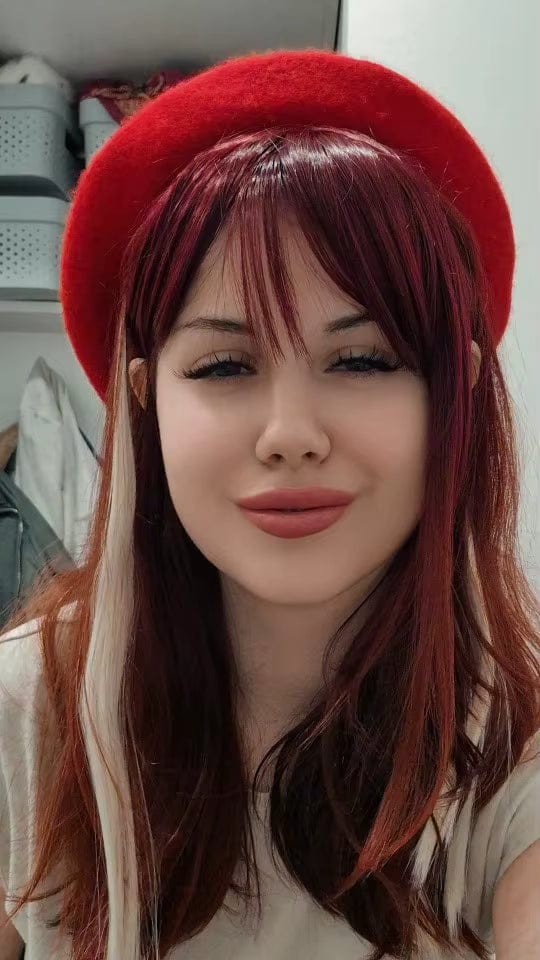 Customer photo review of Remy Clip-In Pony / Fringe
