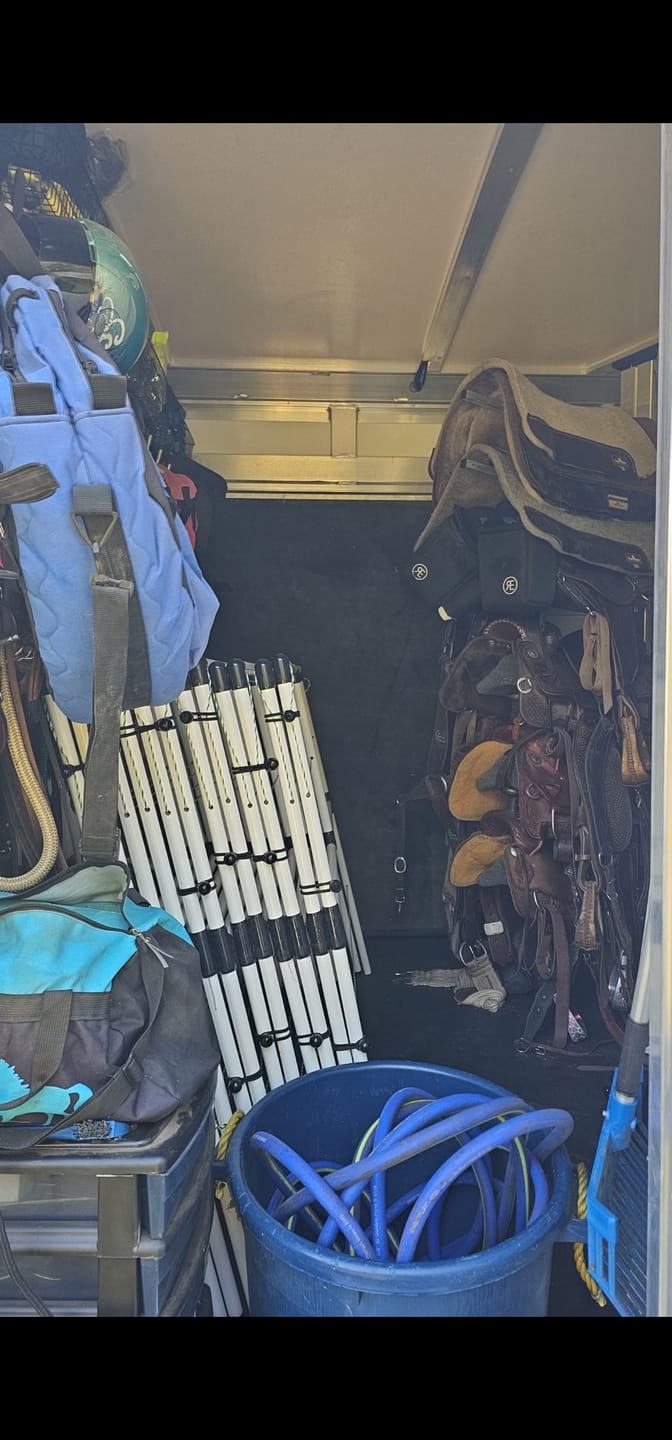 Customer photo review of Ready Made Portable Electric Horse Corral Fencing: (Electric EconoLine 10+2=12 Panels; 2 Rails)