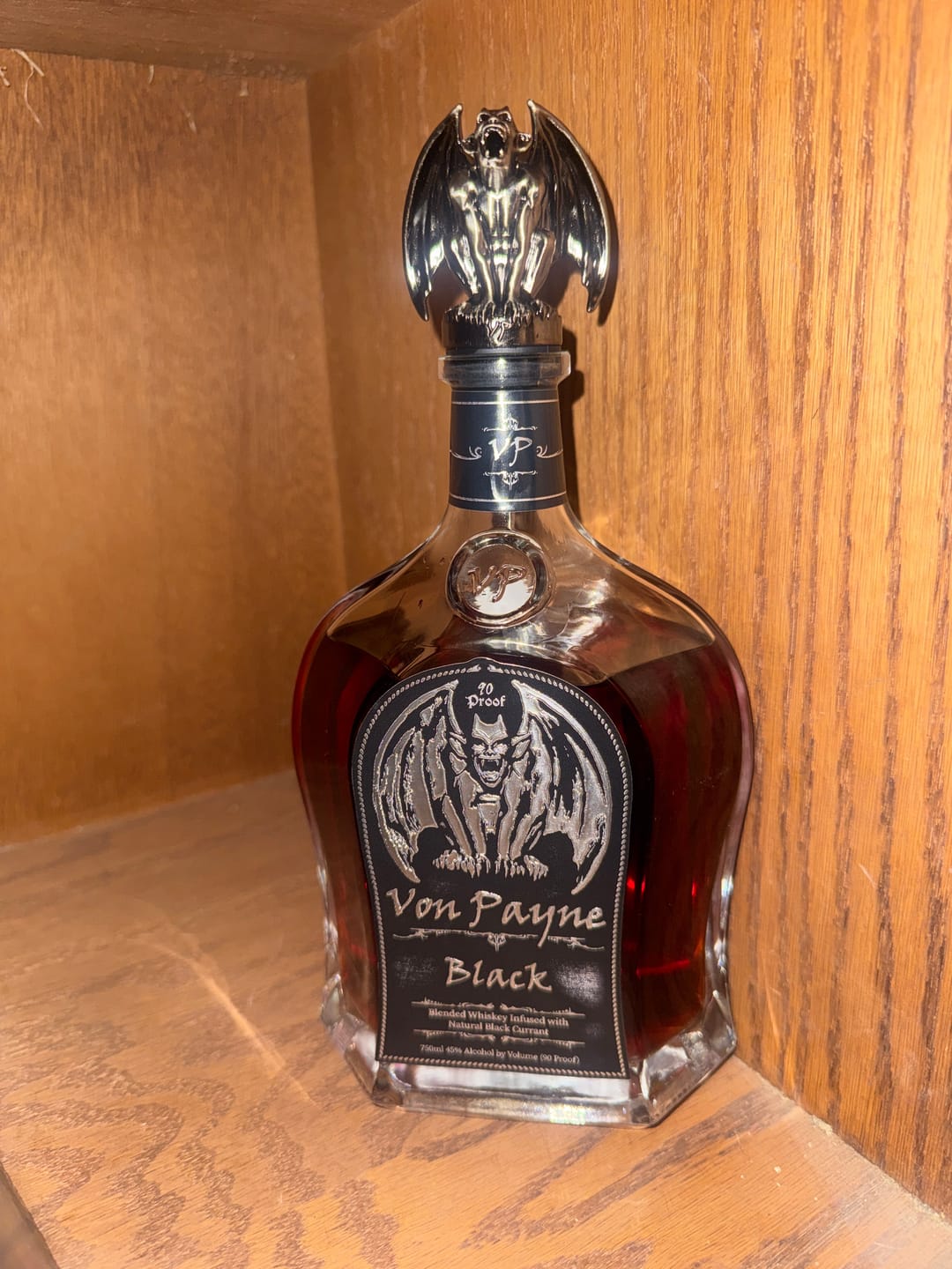 Customer photo review of Von Payne Black Blended Whiskey