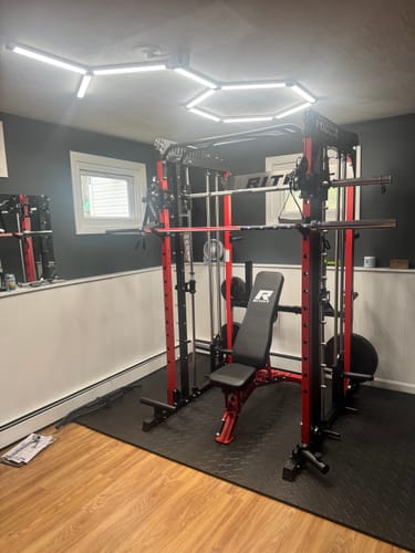 Customer photo review of RitFit M1 PRO Multi-Functional Smith Machine with Cable Crossover System and Squat Rack for Home Gym