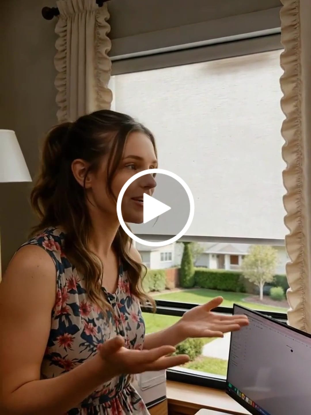 Customer video review of Smart Motorized Light Filtering Roller Shades 70% Blackout Linen Translucent