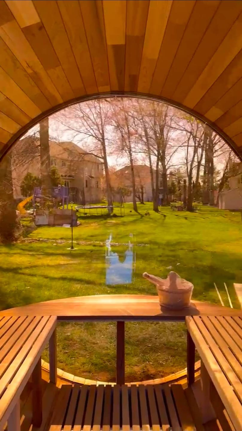 Customer photo review of SAUNAONES® Barrel Sauna Serenity Nature Air 4