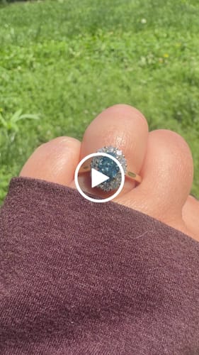 Customer video review of DovEggs 1.240ct Oval Rose Cut F.V.Blue VS1-LAB GROWN DIAMOND-LLA29U12