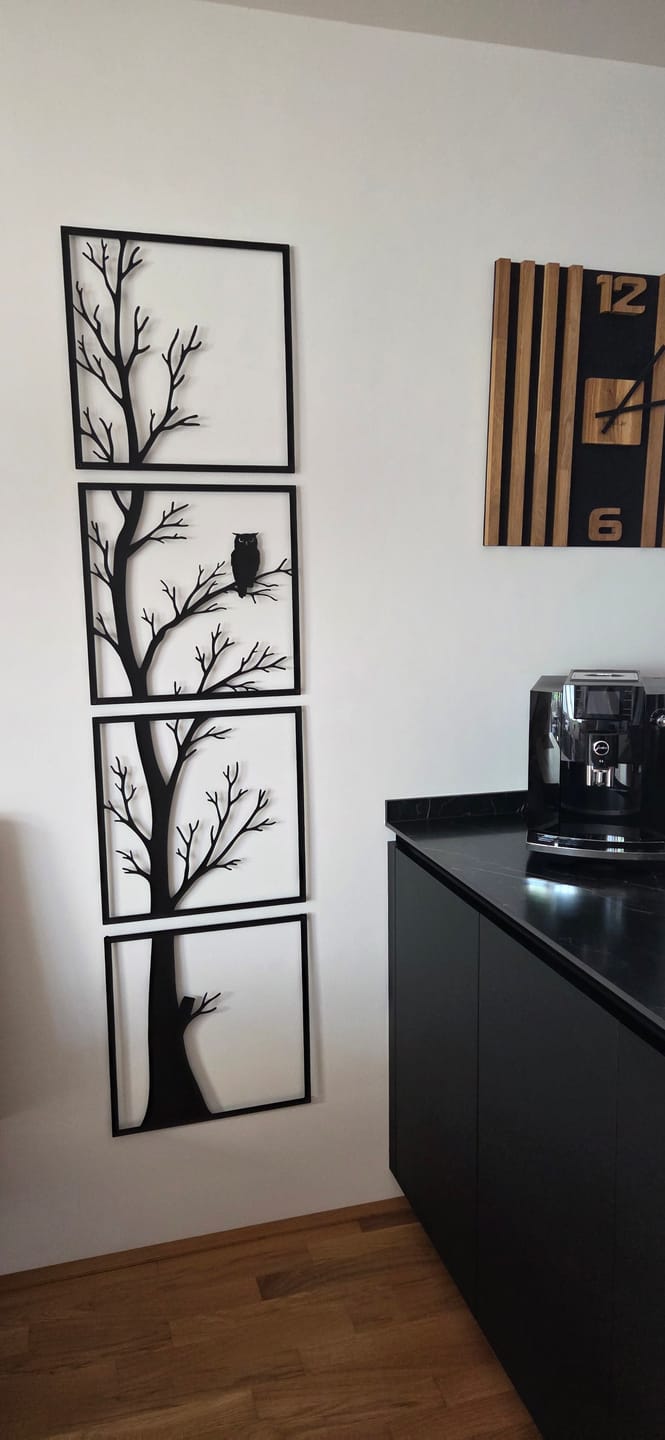 Customer photo review of Décoration Murale en Métal - Night watch
