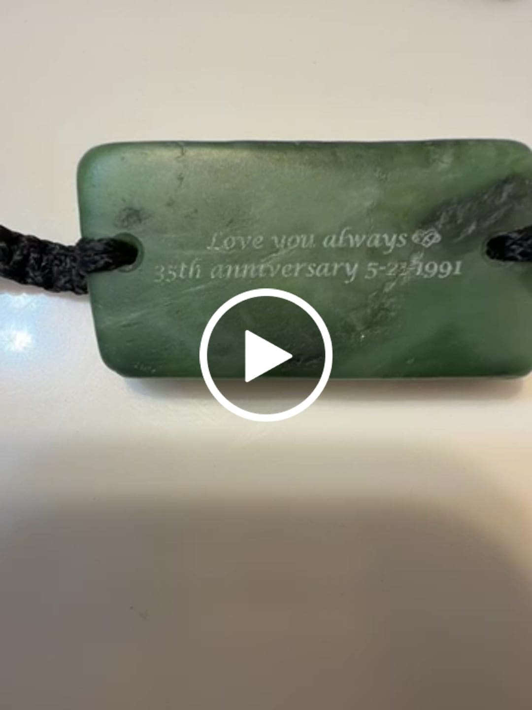 Customer video review of Engraved Pounamu Bracelet