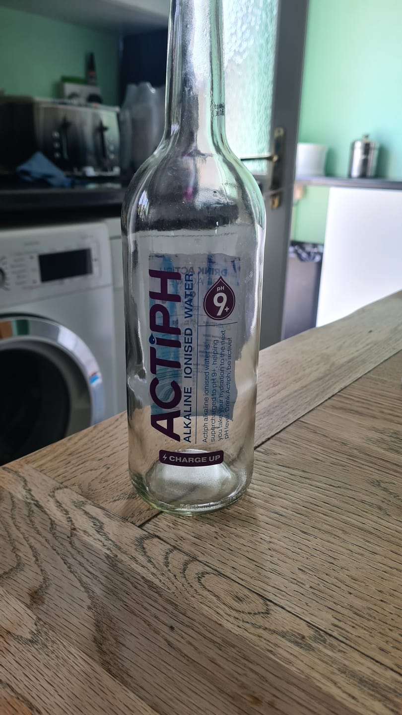 Customer photo review of Actiph Alkaline Ionised Water - 12 x 750ml