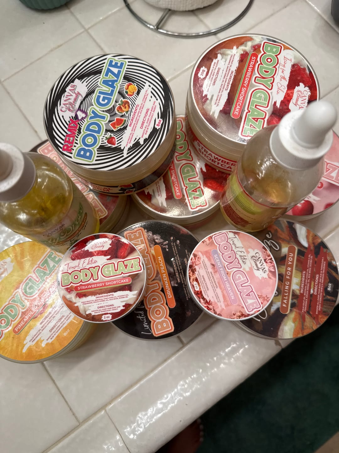 Customer photo review of BODY GLAZE: STRAWBERRY SHORTCAKE
