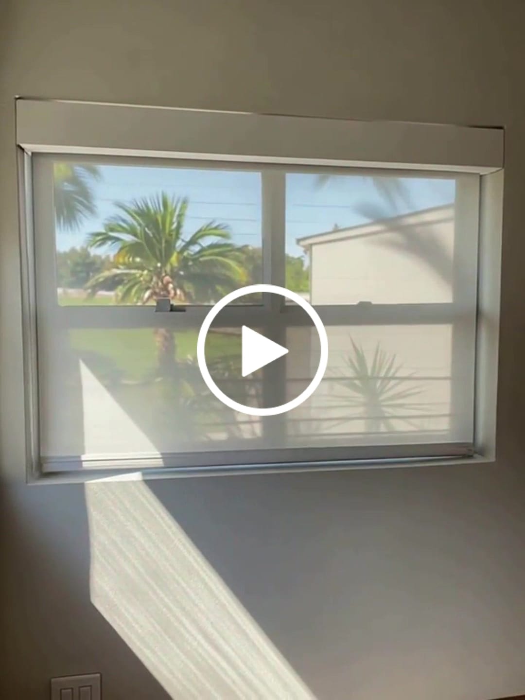 Customer video review of Smart Motorized Light Filtering Sheer Roller Shades Translucent Vision
