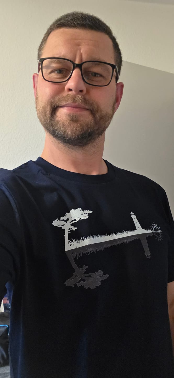 Customer photo review of Anker Spiegel · Herren Premium Bio T-Shirt