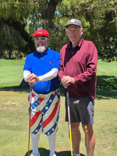 Customer photo review of American President Day-Men's Golf Knickers Pants