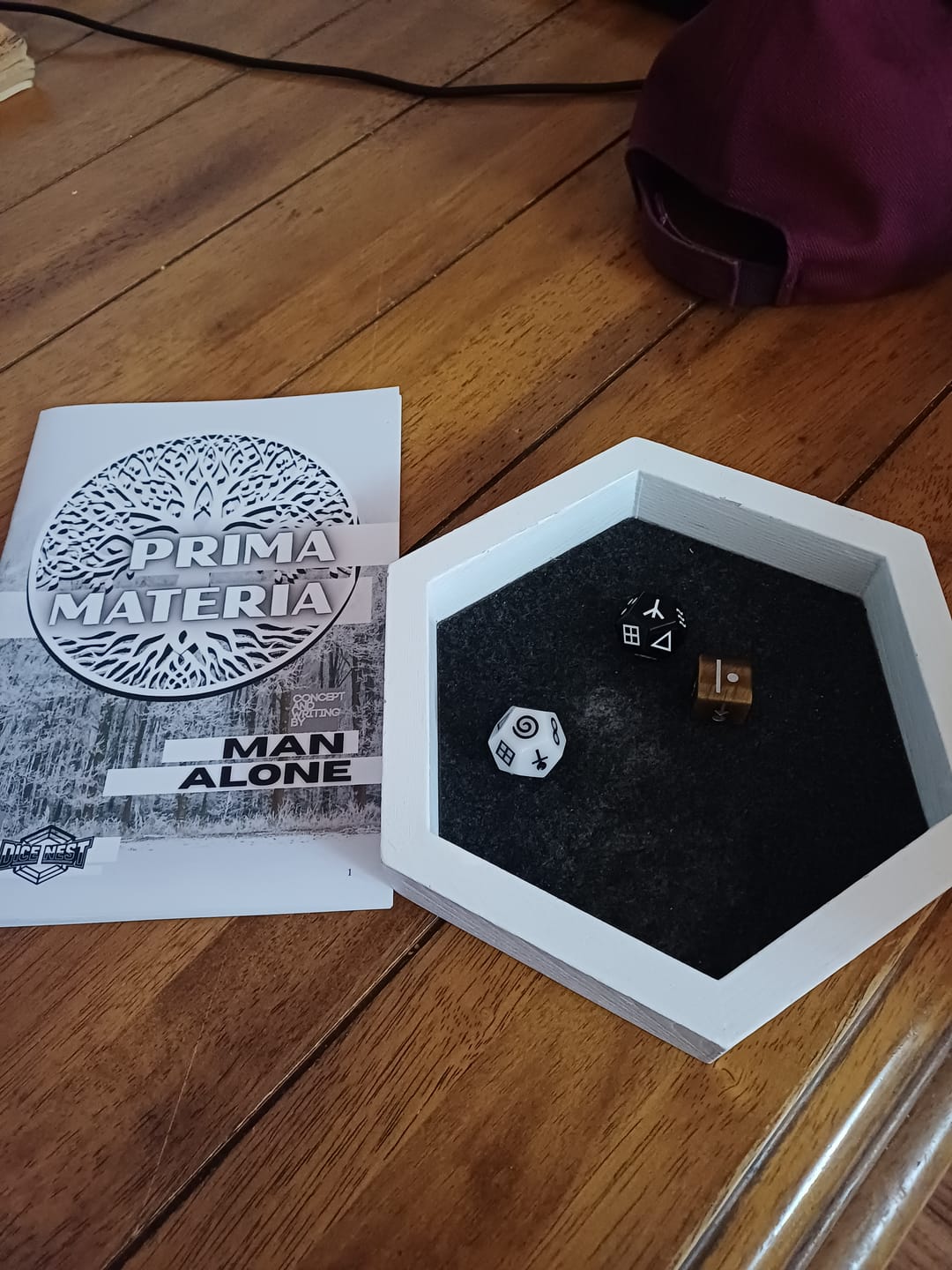 Customer photo review of Prima Materia - an alchemical oracle for solo role-playing, worldbuilding, and creative inquiry