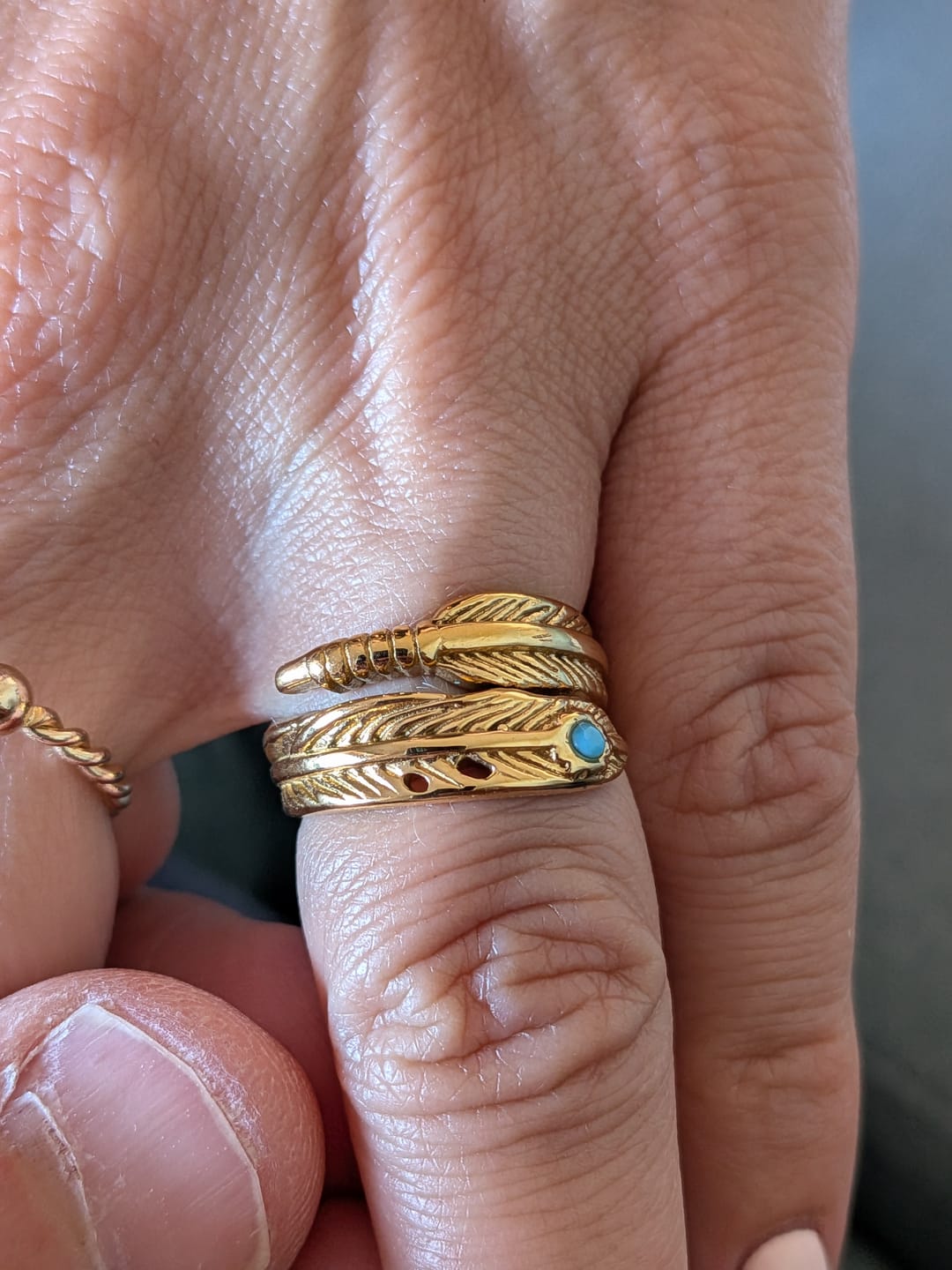 Customer photo review of Dodo. - Gold & Blue