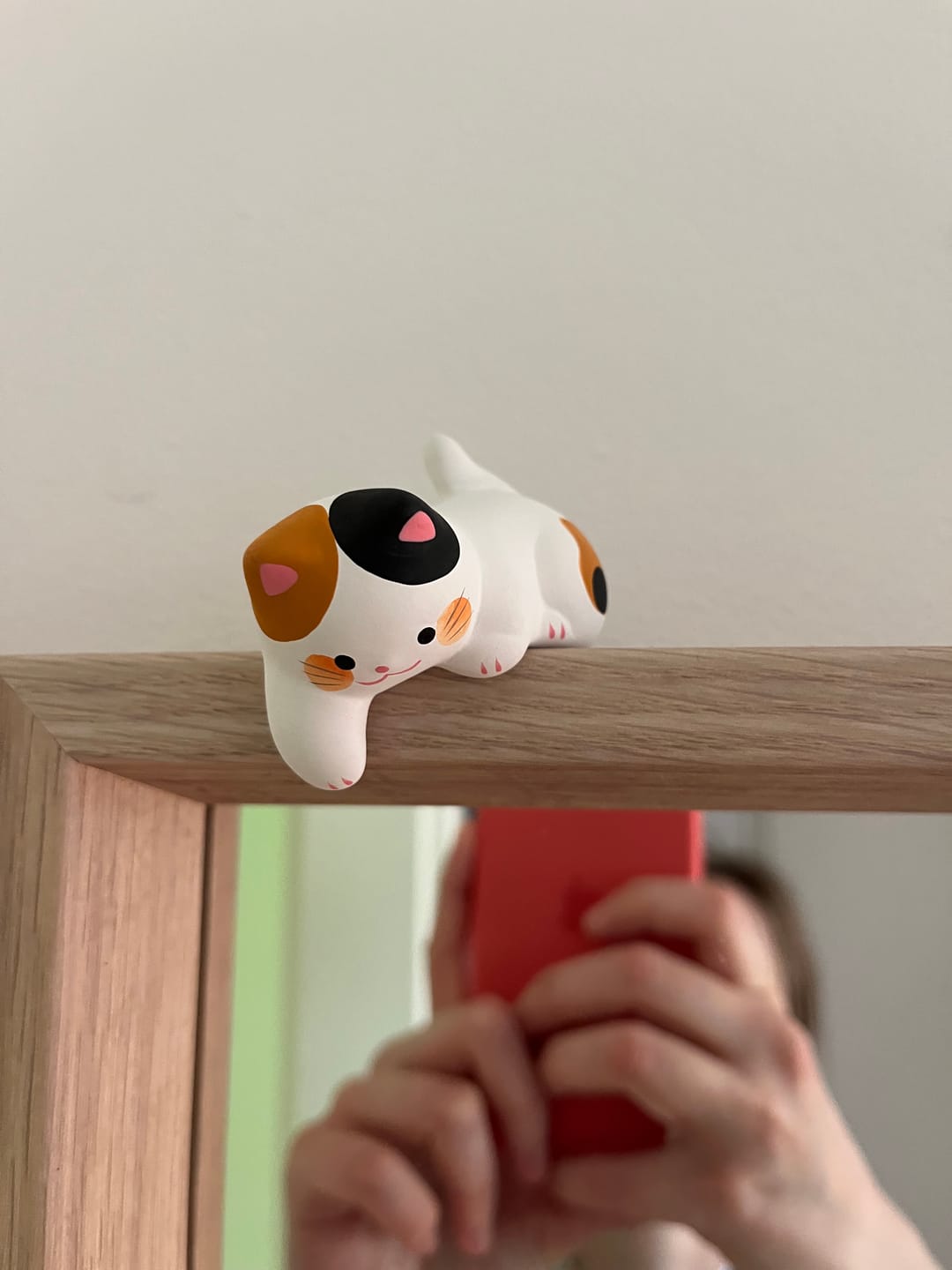 Customer photo review of Keramikfigur Katze - spielende Neko