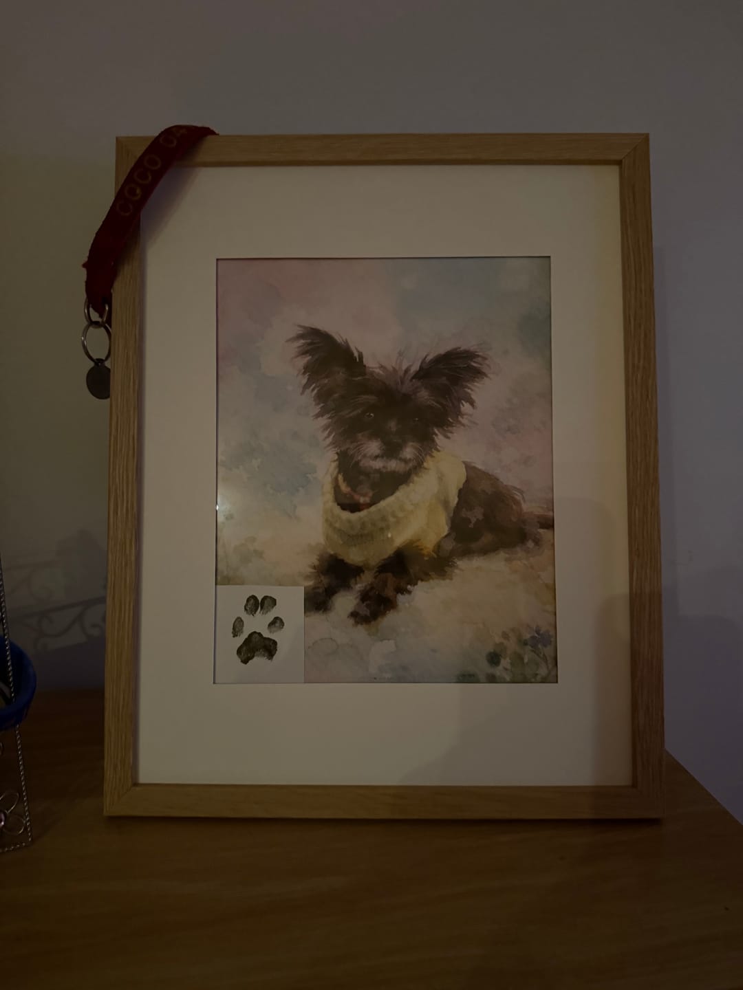 Customer photo review of Personalised Poster With Dog or Cat - Watercolour