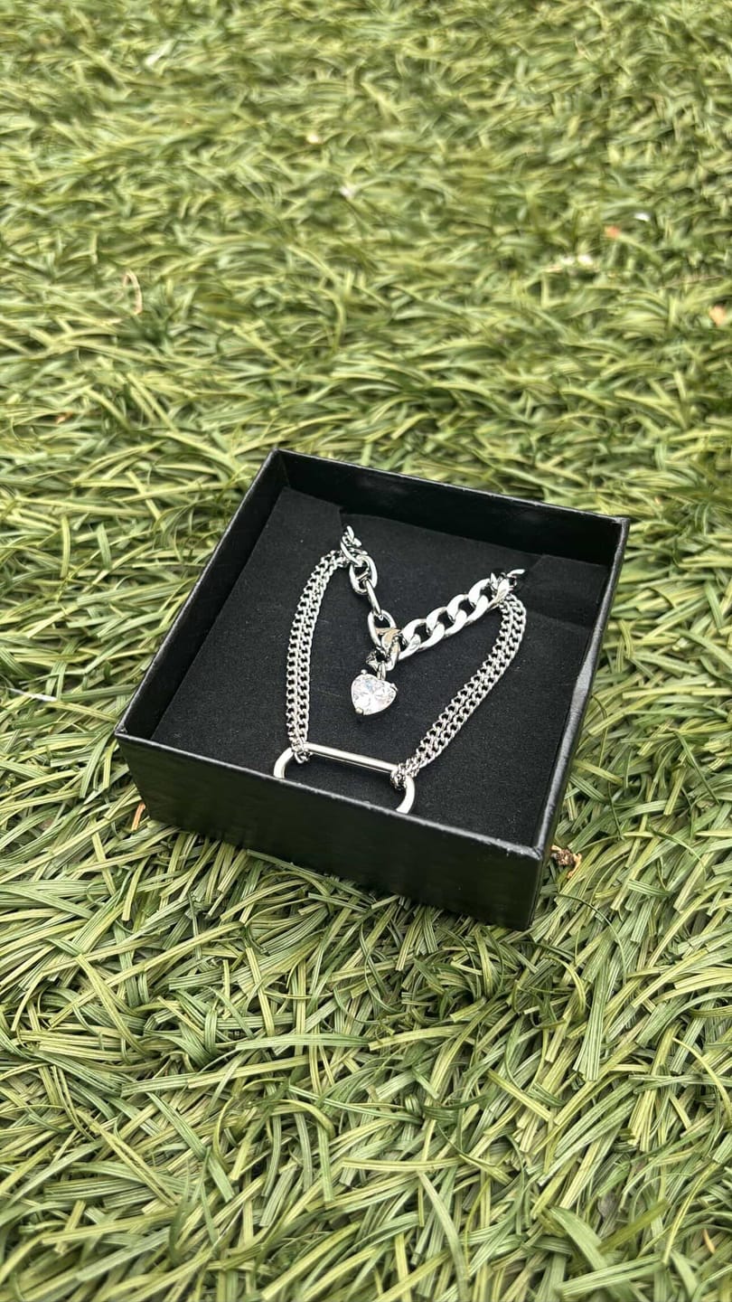 Customer photo review of Aelfric Eden Heart Pendant Layered Necklace