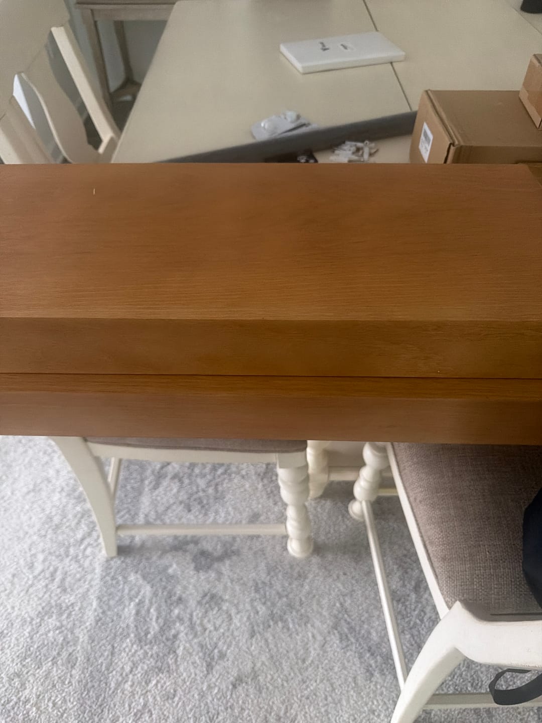 Customer photo review of Modern 3" Thick Floating Shelves