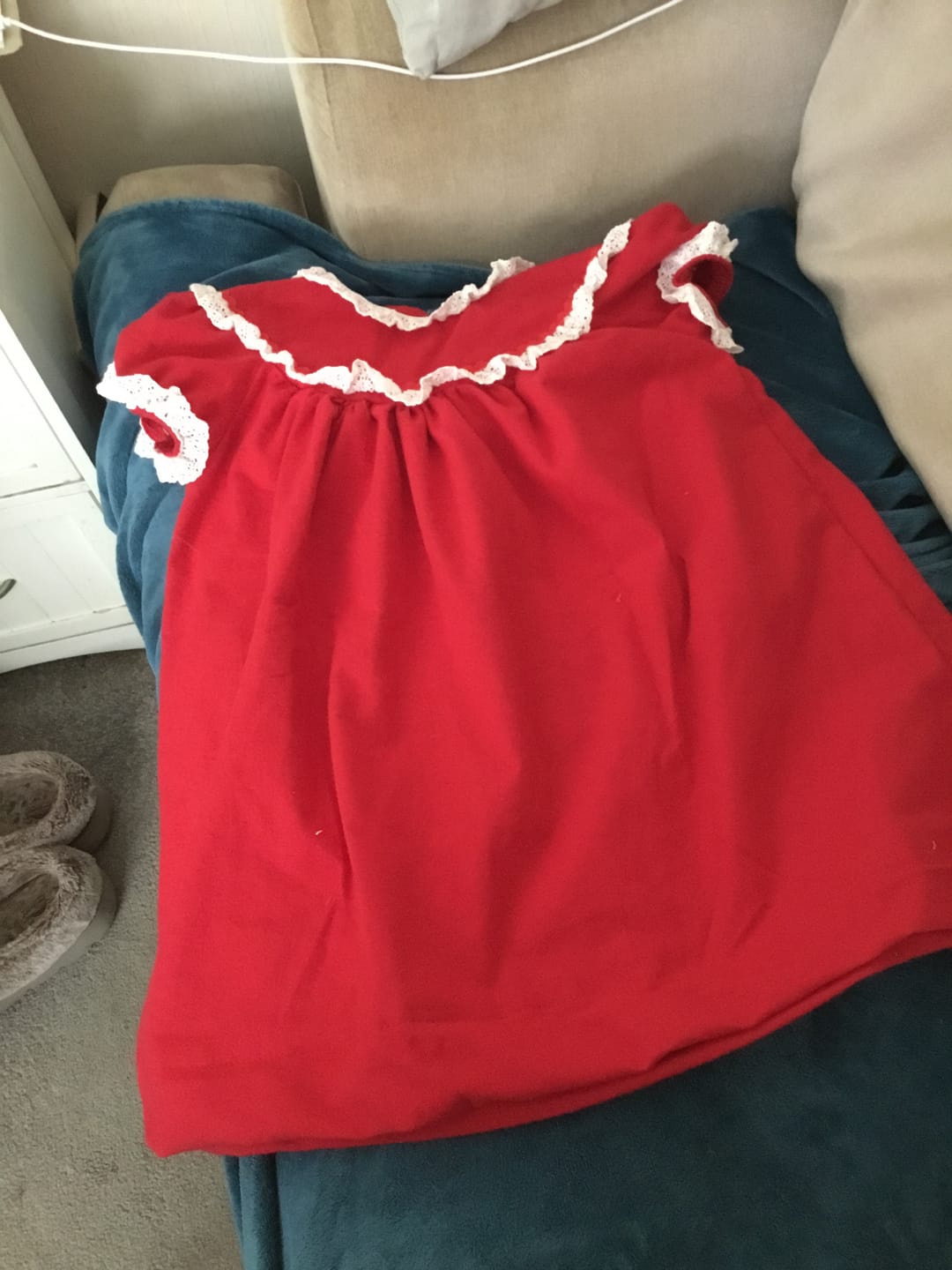 Customer photo review of Plain Brushed Cotton Fabric