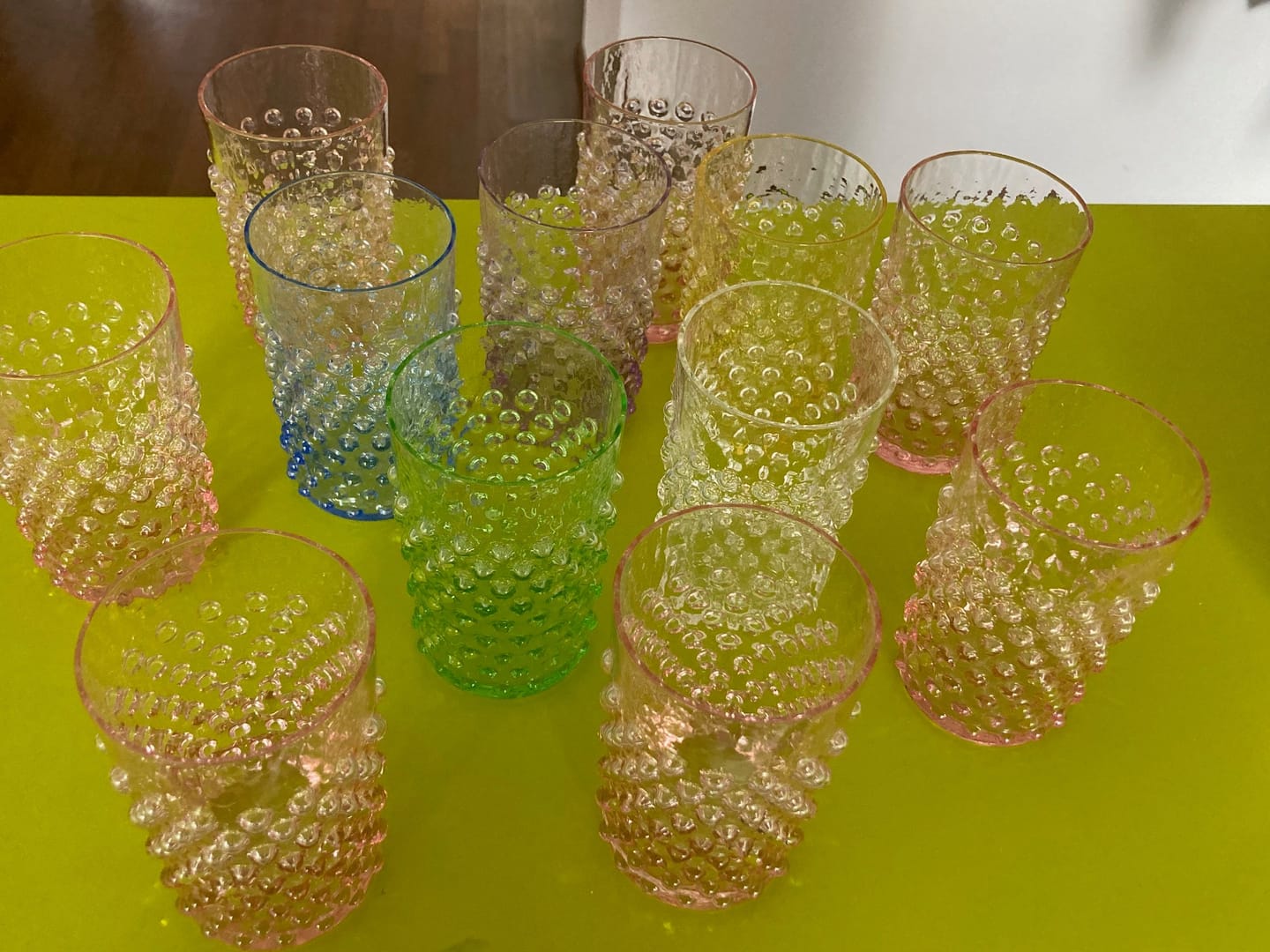 Customer photo review of Mystery Box of Hobnail Tumblers
