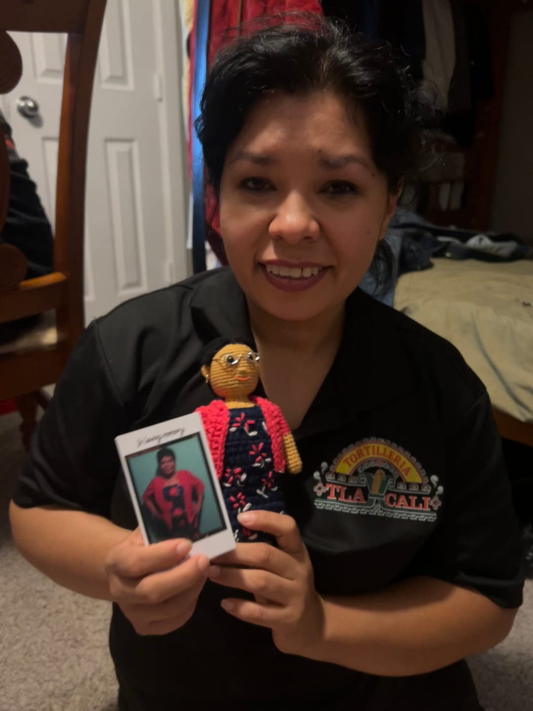 Customer photo review of Tranquil® - Personalized Crochet Doll with Photo Card