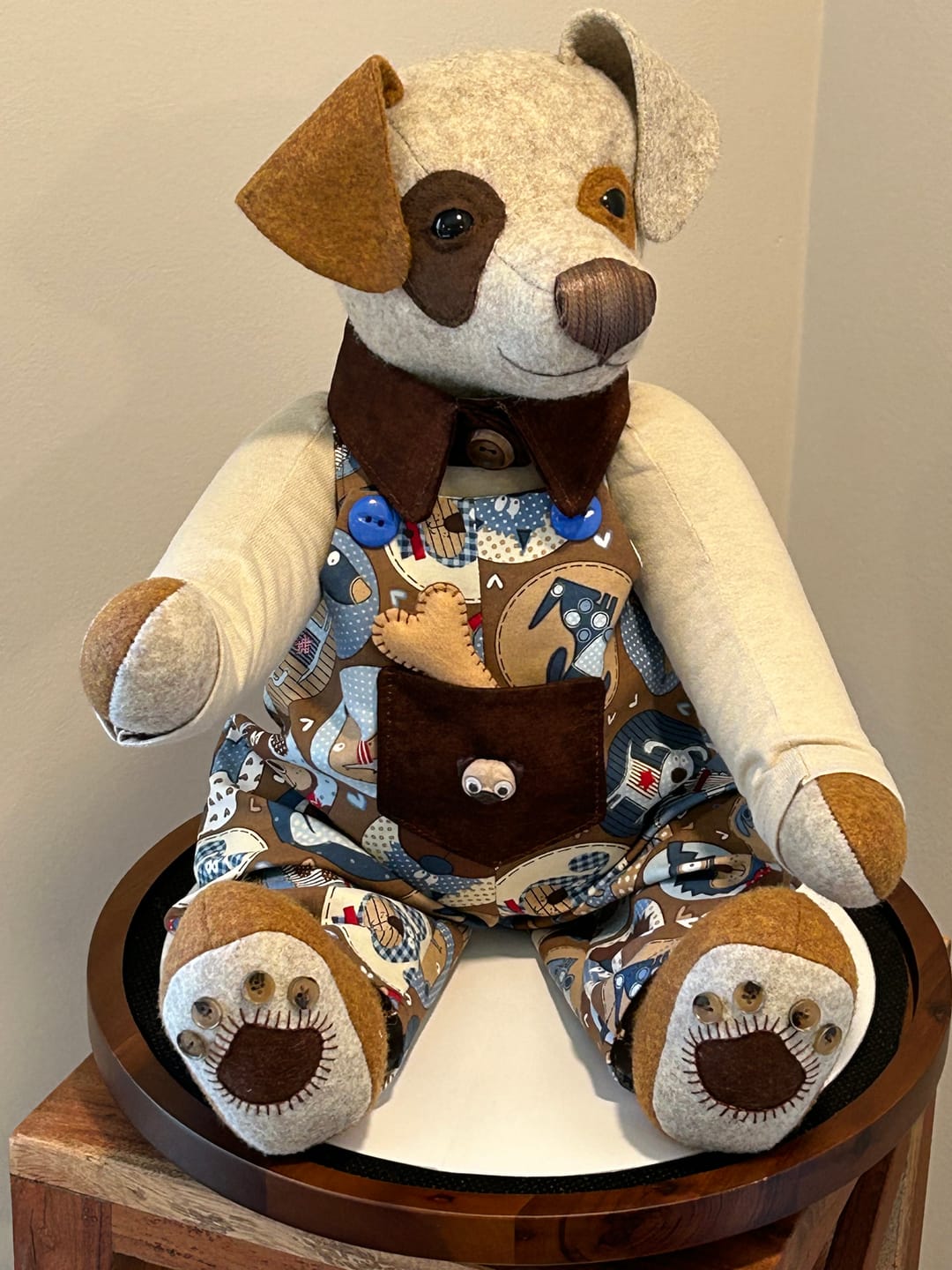 Customer photo review of Memory Dog  PDF Pattern and Video Tutorial Workshop
