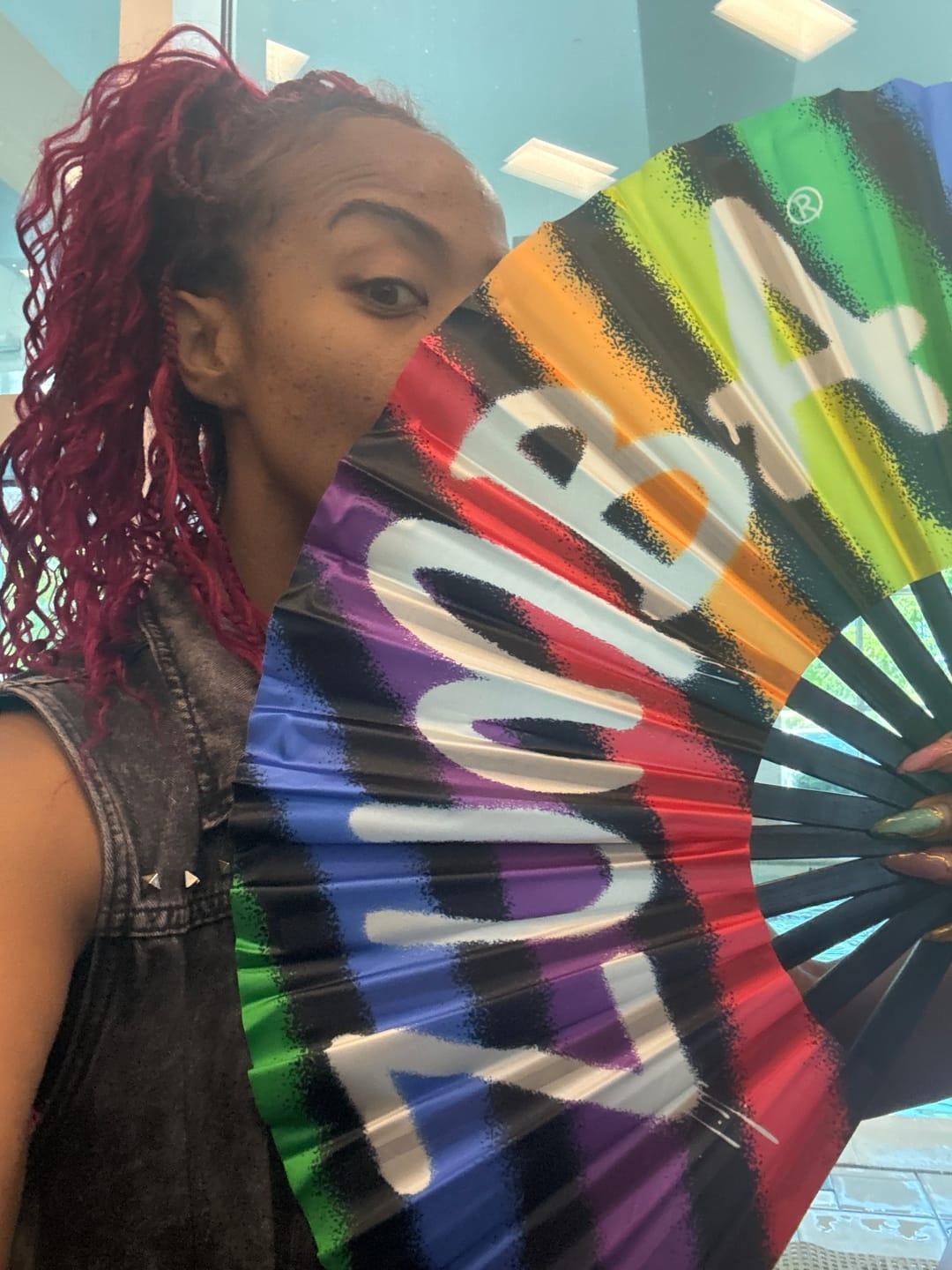 Customer photo review of Pride Fan
