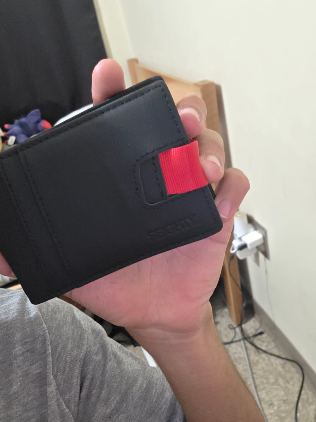 Customer photo review of 80Eighty® Matte Black Leather Wallet