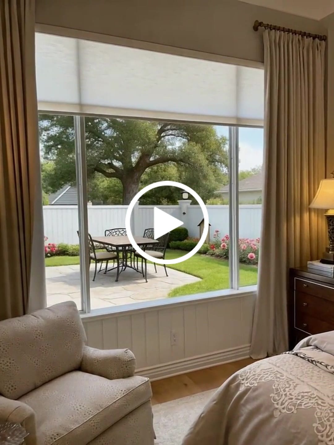 Customer video review of Smart Motorized Light Filtering Roller Shades 70% Blackout Linen Translucent