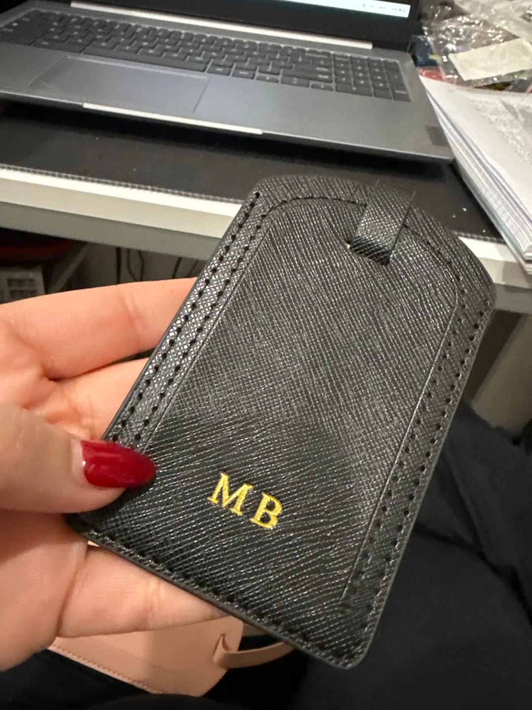 Customer photo review of Étiquette à Bagage Personnalisée Porte Nom